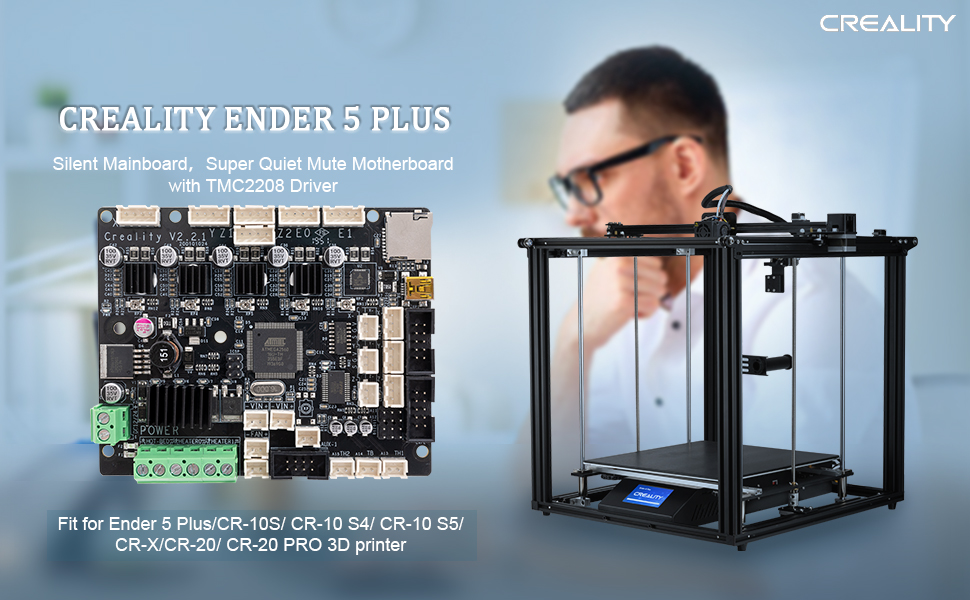 Upgraded Creality Ender 5 Plus Silent Mainboard With TMC2208 Driver